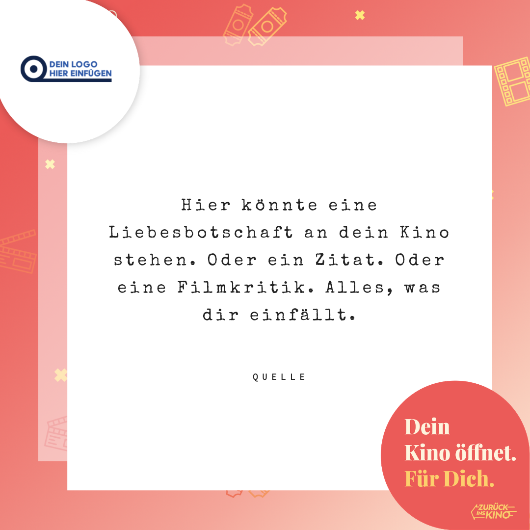 Unterhaltung: Ideen, um den Ort Kino zu erleben - Zurück ins Kino